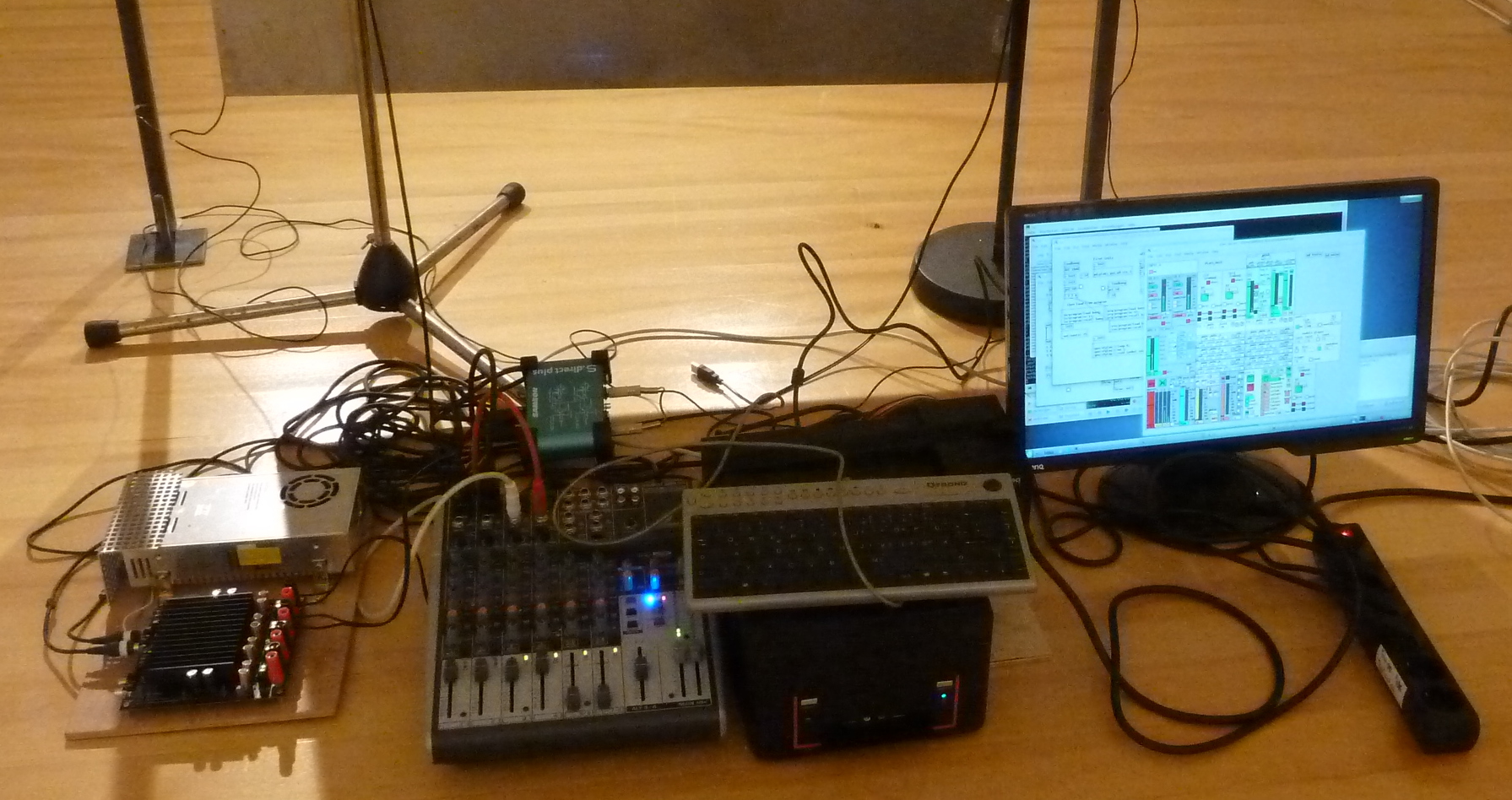 Computer Setup for sound plate unit